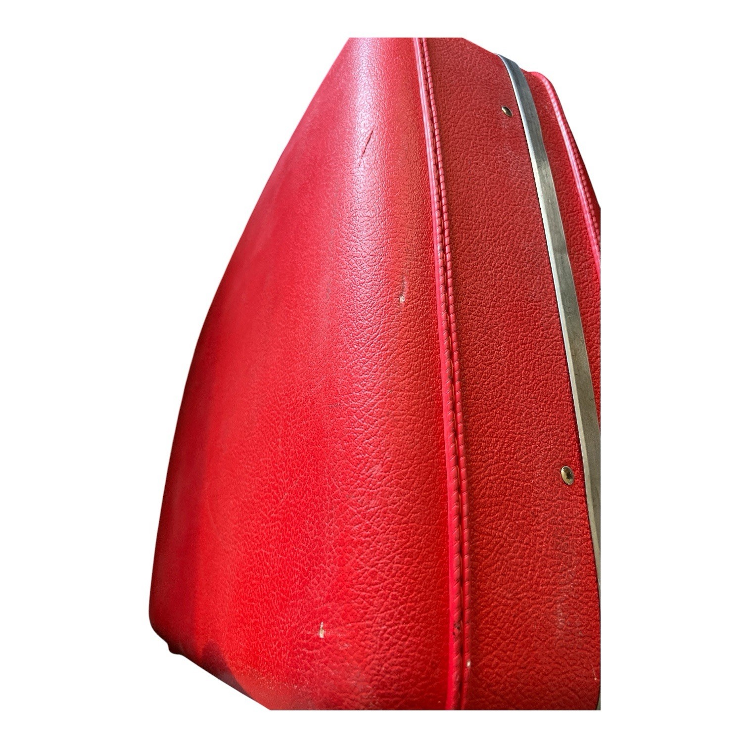 Vintage AMERICAN TOURISTER “TIARA” RED HARD-SHELL SUITCASE 24″ X 17″ X 8″ 1960s