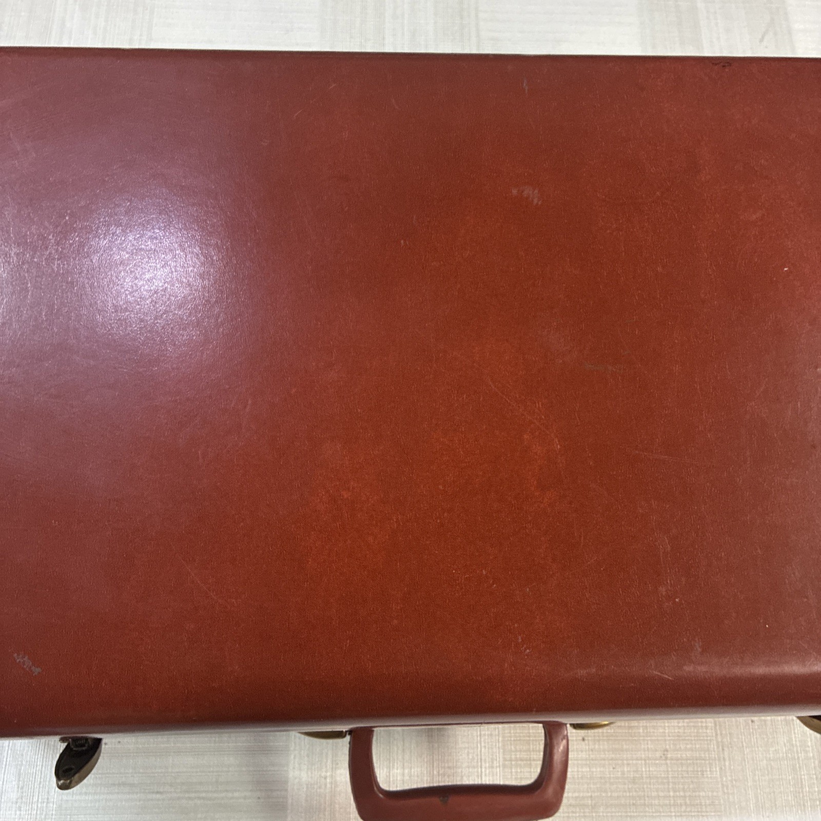 Vintage Samsonite Luggage Shwayder Bros Denver Detroit Brown 21x15x6 No Key