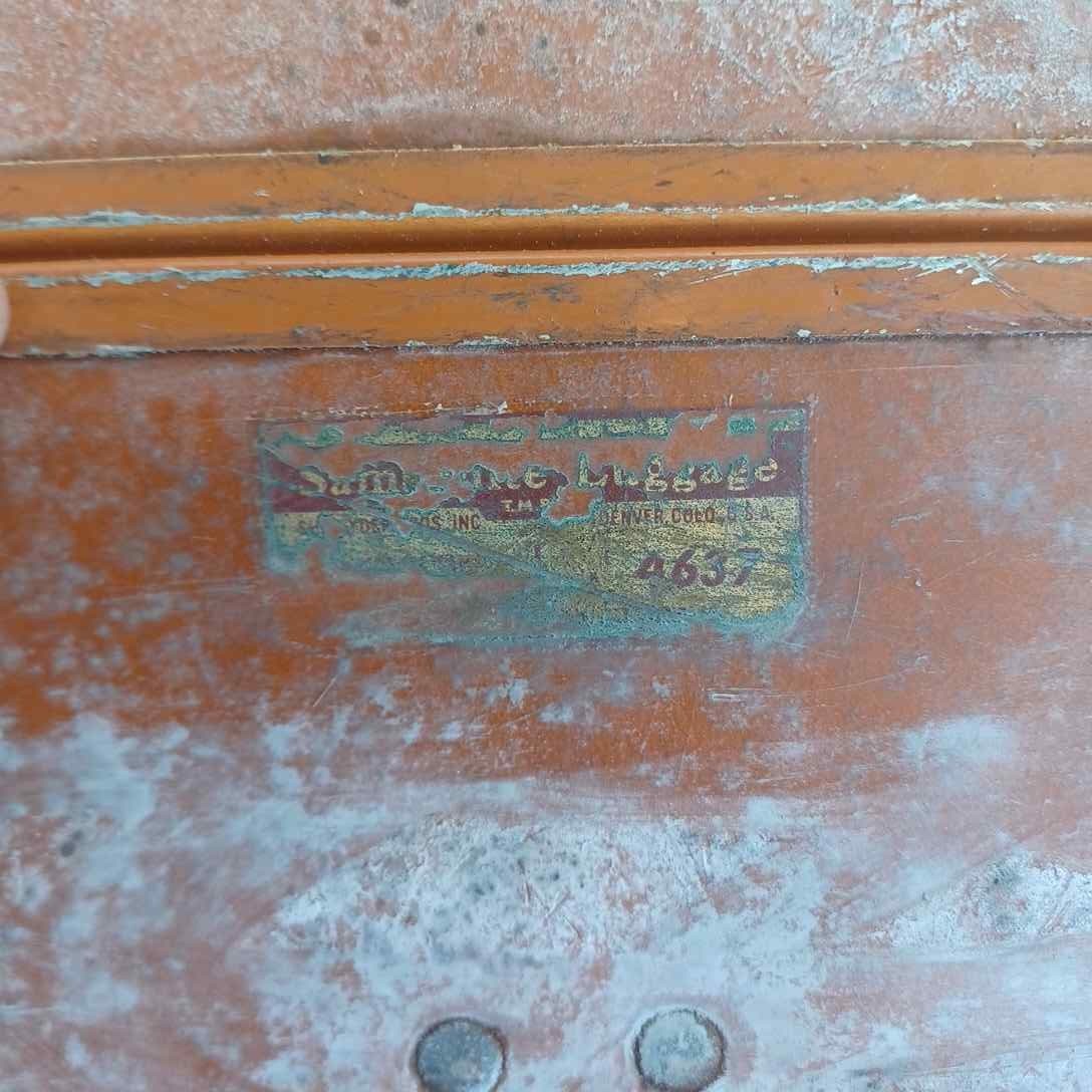 Vintage Samsonite Suitcase Luggage Shwayder Bros. Inc Model 4637