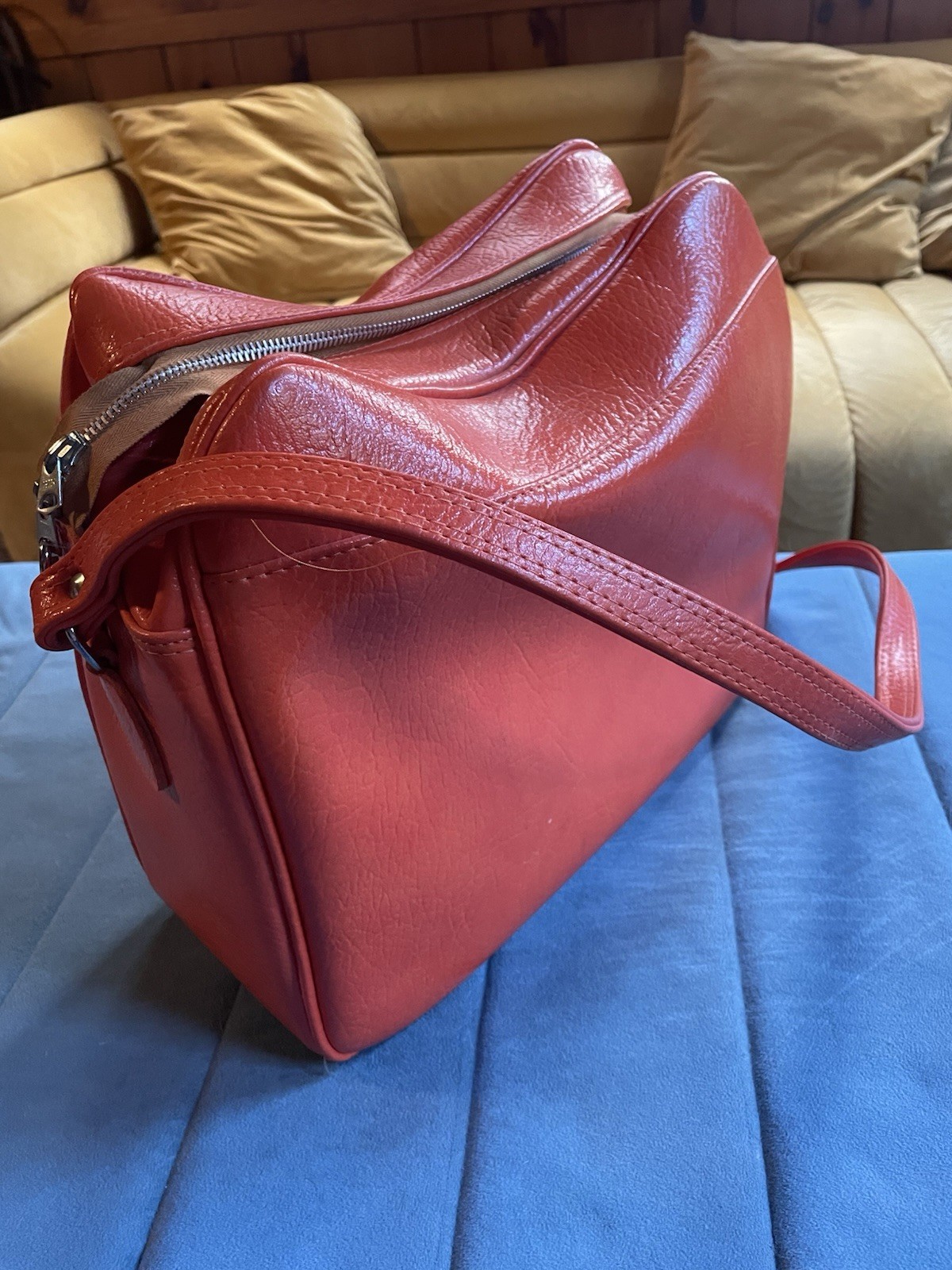 Amelia Earhart Vintage Orange Luggage