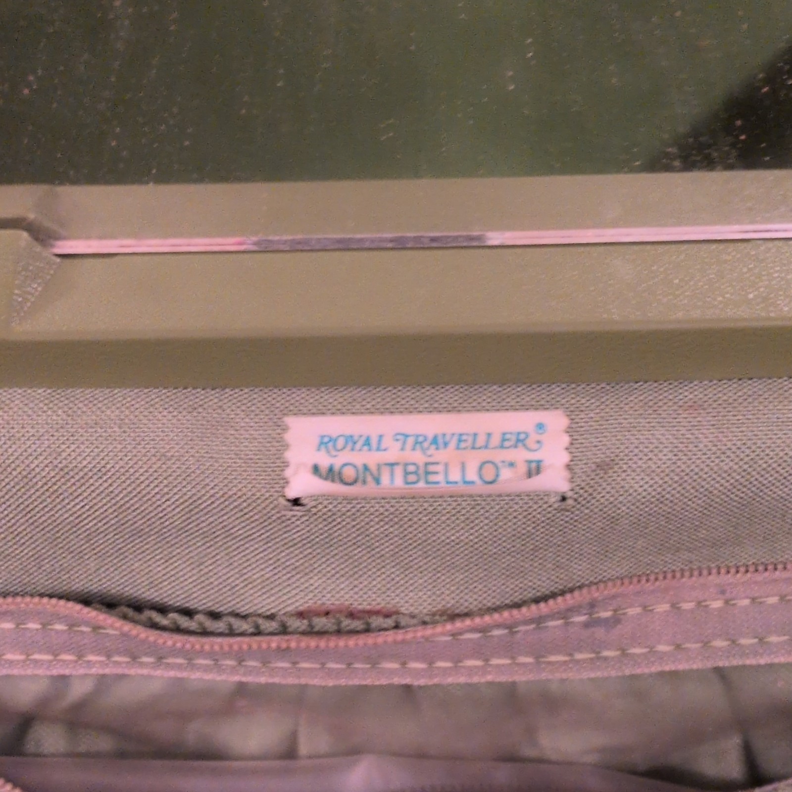 Samsonite True Vintage 1970s Green Hard Plastic Vanity Case Locking Handle