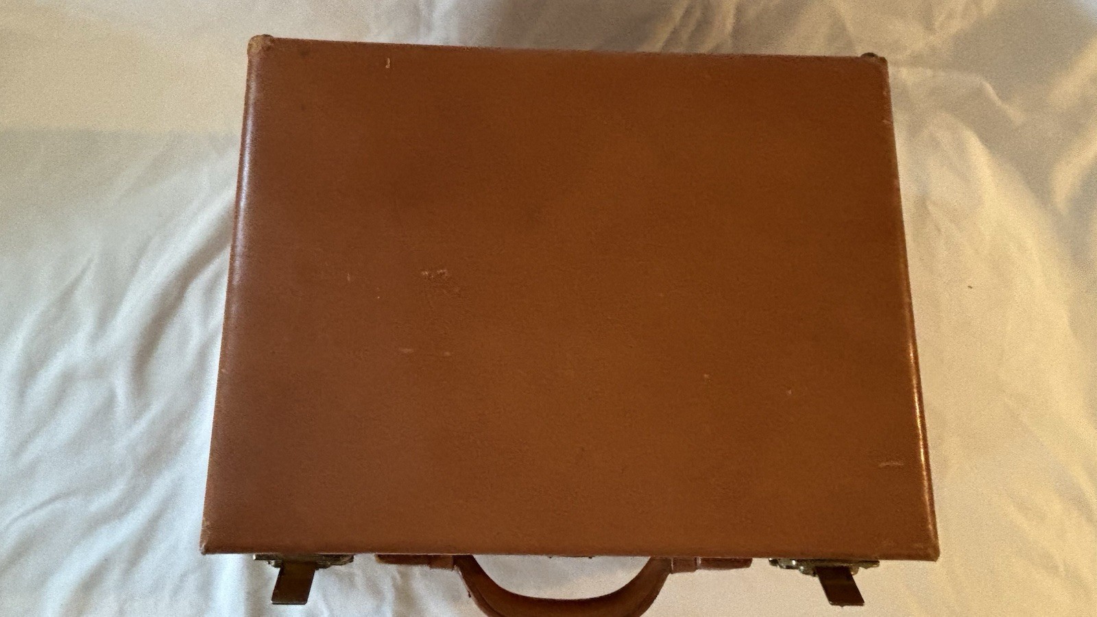 Vintage Shortrip Top Grain Cowhide Travel Writing Desk Case Mirror