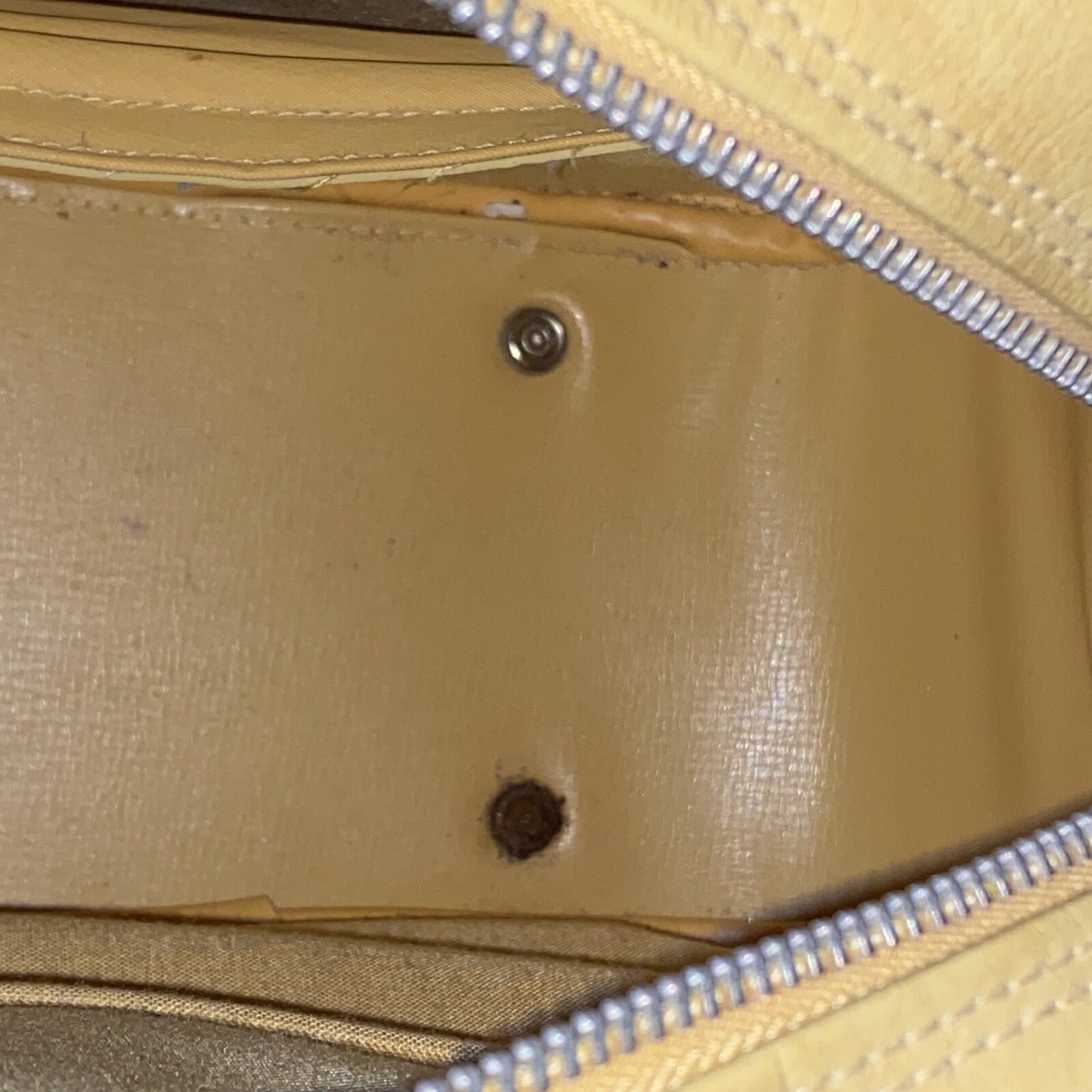 VTG. 1975 American Tourister Luggage Carry-on Tote Gold/Yellow Shoulder Bag VGC