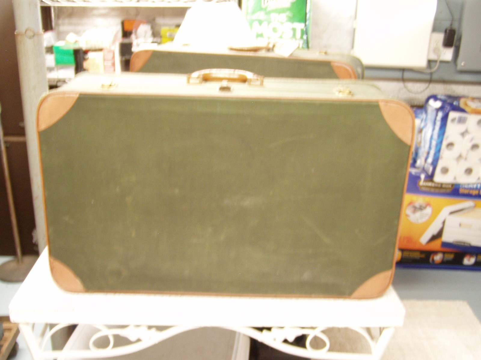 Vintage Pair Leeds Custom Luggage Suitcases Fifth Avenue, N.Y.N.Y.