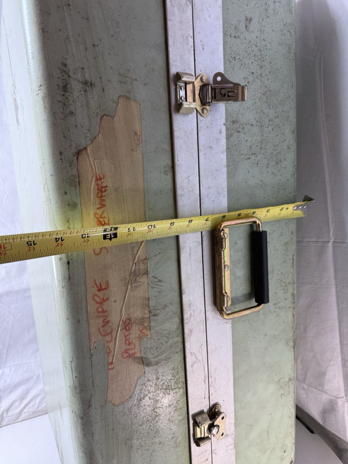 Vintage Skydyne 74284 Green Hard Flight Case Heavy Duty Military Transit 32×15