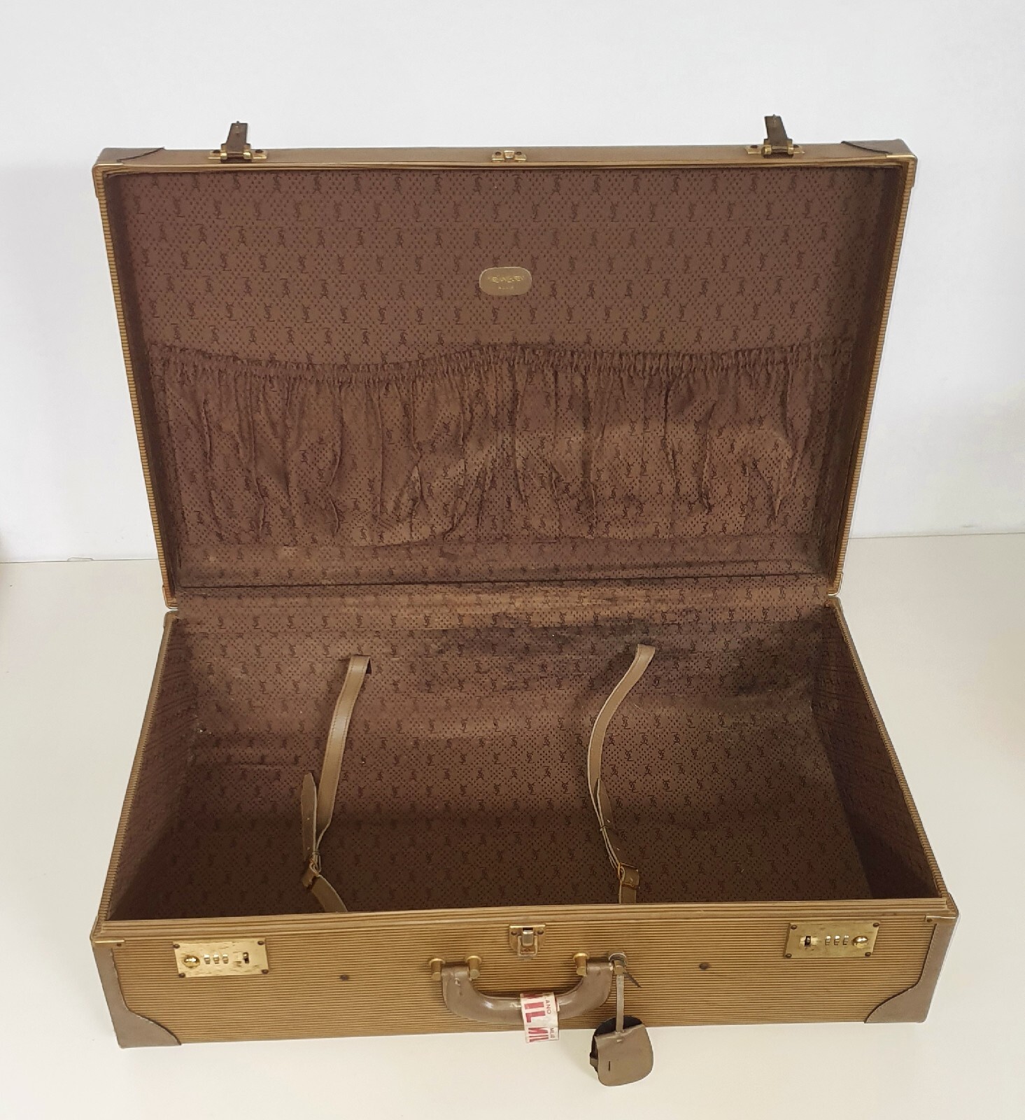 Rare Yves Saint Laurent YSL Hard Case Travel Case Luggage Suitcase 70x45x22cm