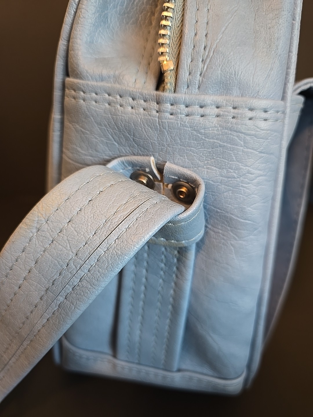 Vintage Samsonite Cordoba Carry On / Laptop Case Shoulder Travel Bag Light Blue