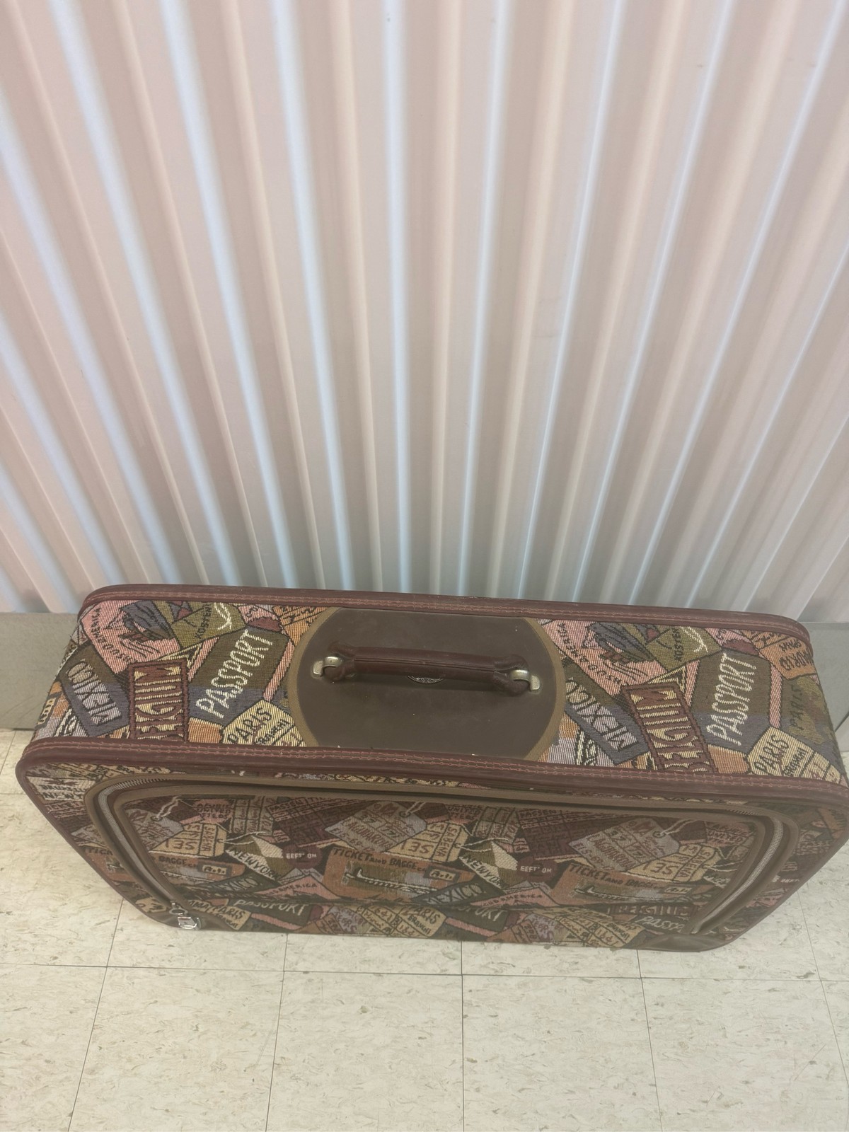 Pioneer Express Tapestry Travel Suitcase Luggage Passport Ticket Print