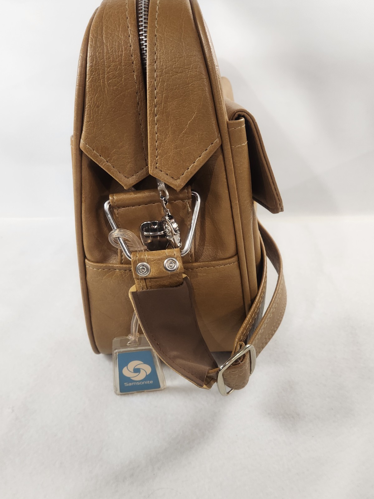 Vintage SAMSONITE Ladies Silhouette No. 213615 Toffee Shoulder Tote Bag