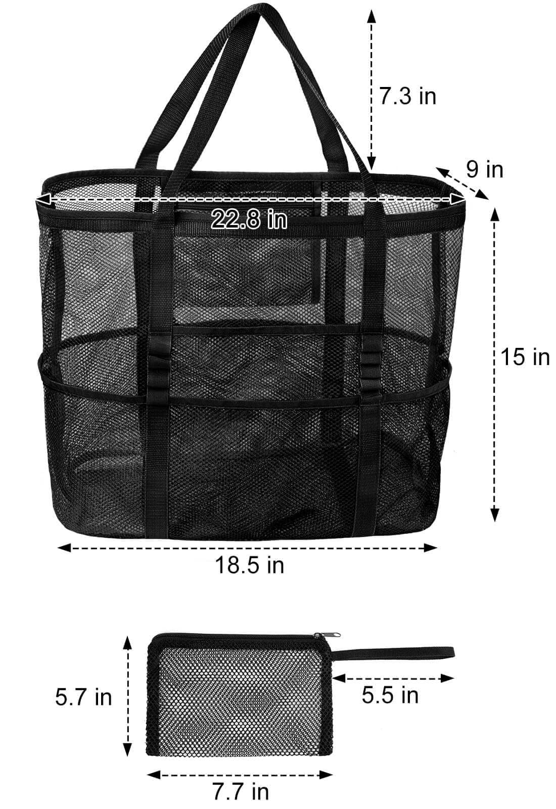 Iminuo Mesh Beach Bag – Pool Bag For Women Beach