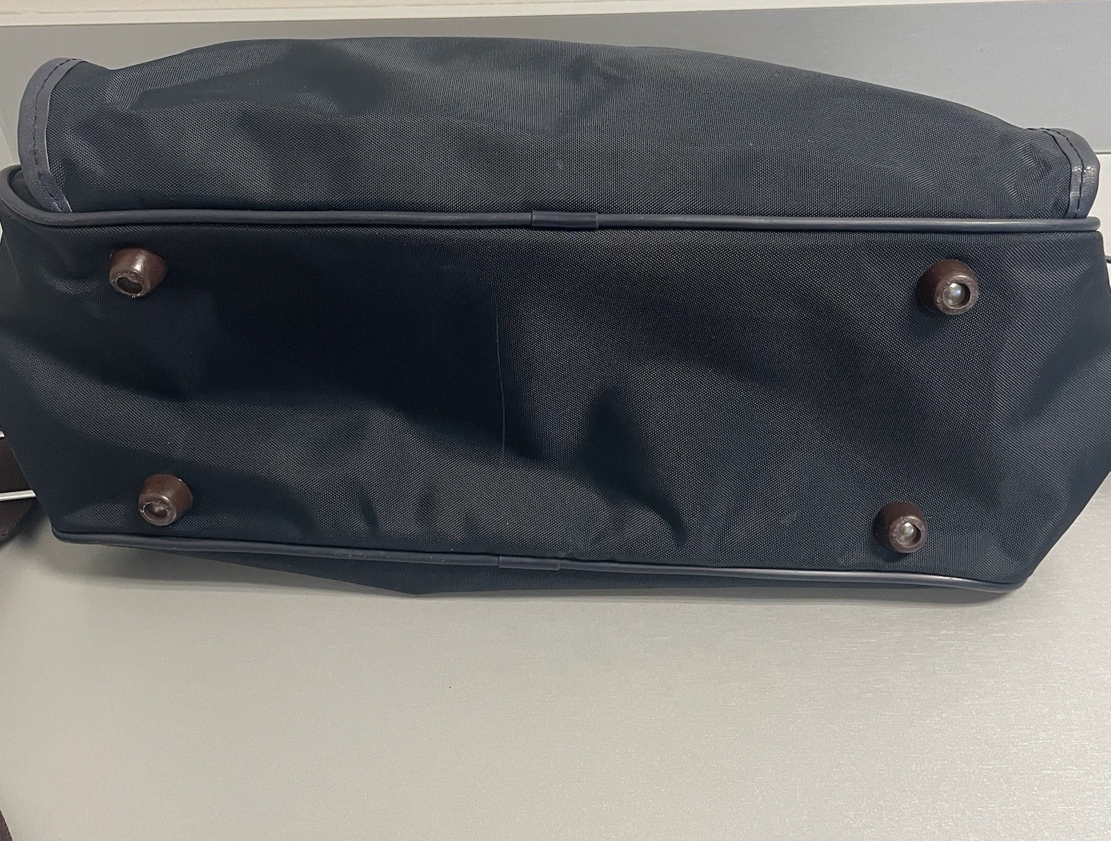 Vintage Samsonite Sidekicks 2 Business Attache Nylon Carry On Bag Leather Trim