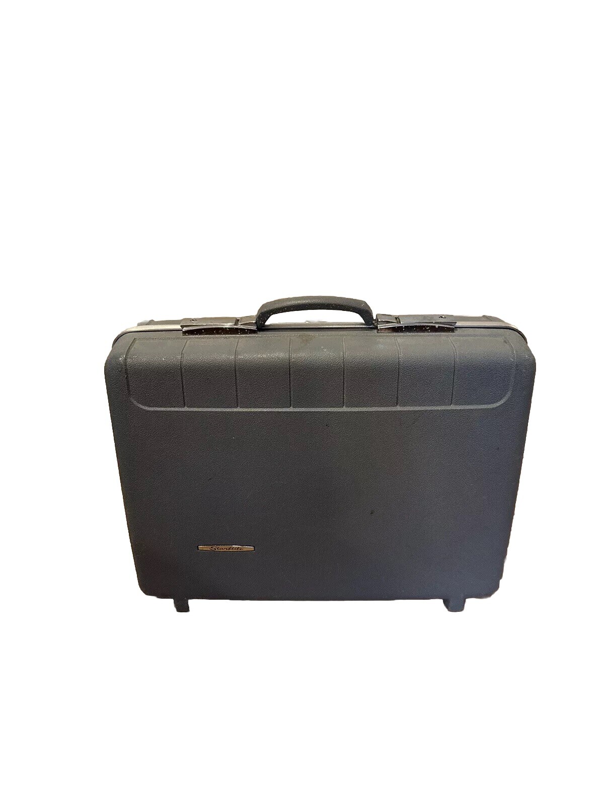 Starflite Luggage Blue 1960s Hard Case SUITCASE 23″ X 16″ X 5.5″ Vintage
