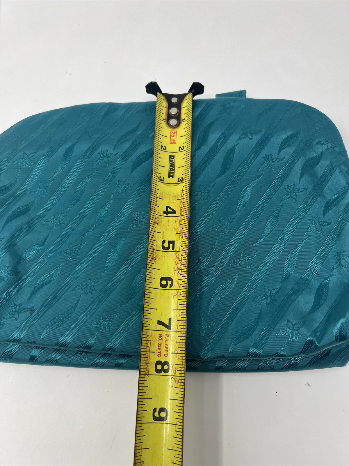 Saks Fifth Avenue Vintage Teal Dorli toiletry Lingerie Travel Bag