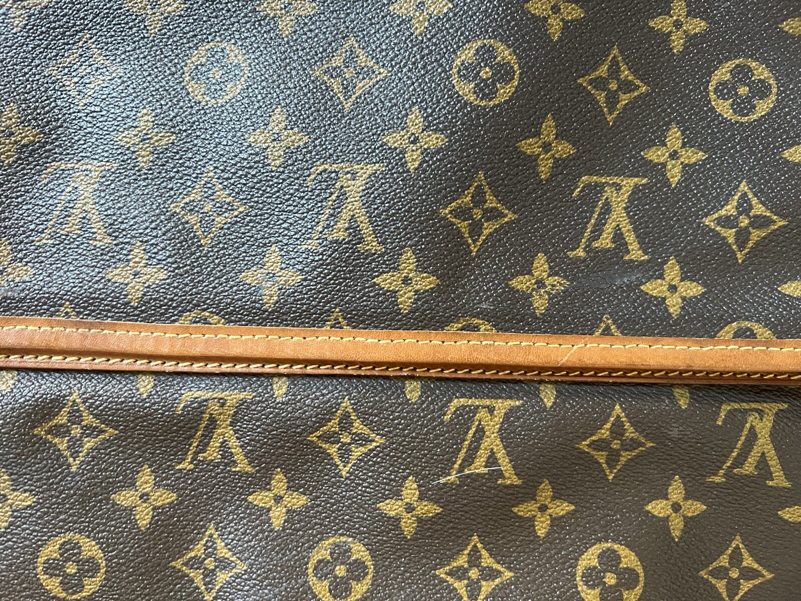 Louis Vuitton Vintage Large Folding Garment Bag Monogram Canvas Suitcase Luggage