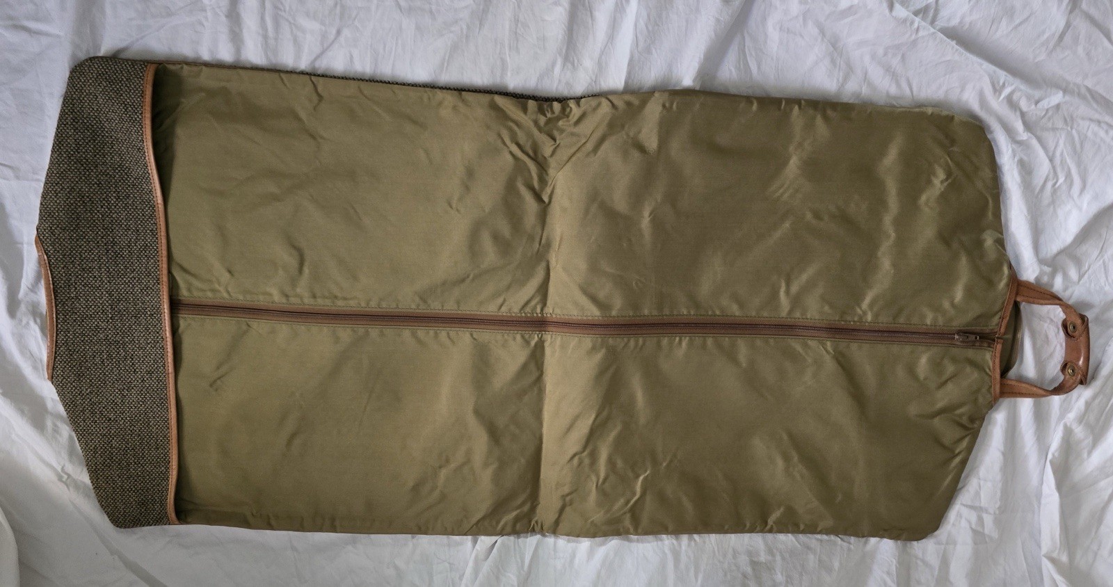 Vintage Hartmann Tweed Thin Garment Bag Suit Carrier