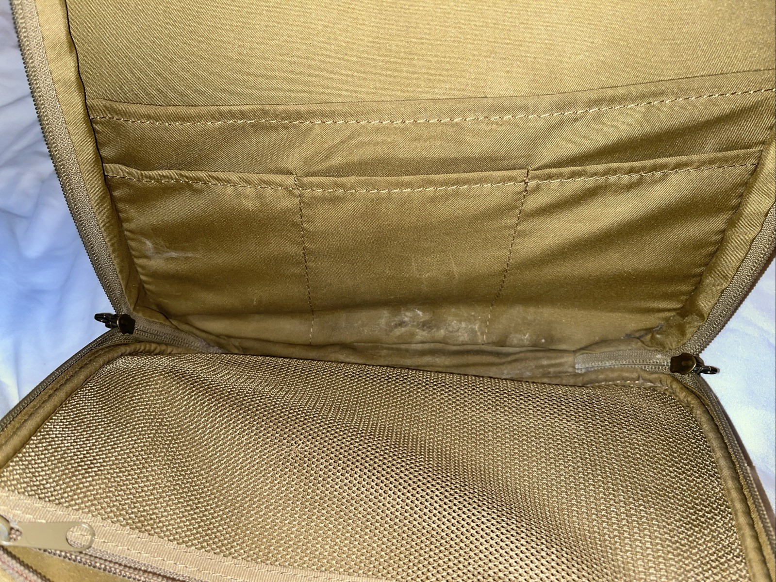 Vintage Hartmann Packcloth Club Bag- Khaki-Conveniently Lightweight 20” Duffle