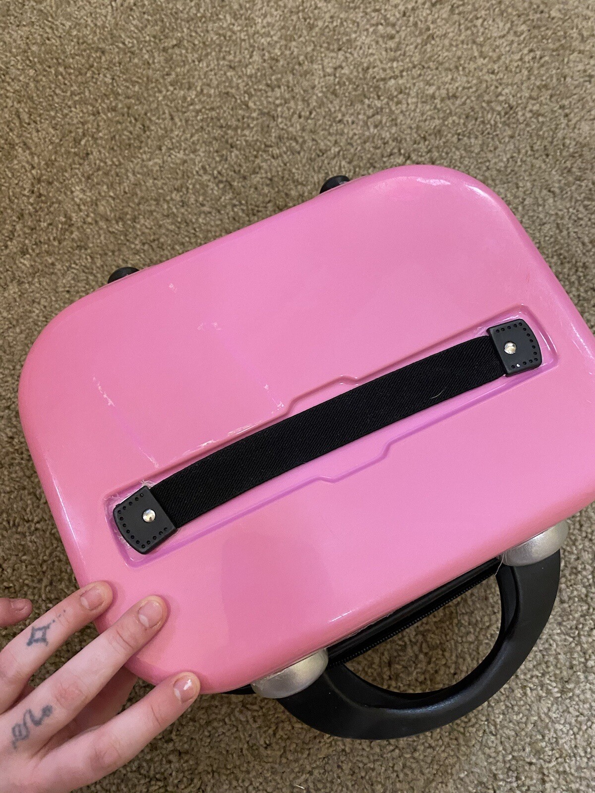 Hello Kitty Small Hard Case Luggage with Handles Child Makeup Carry On 9” x 12”