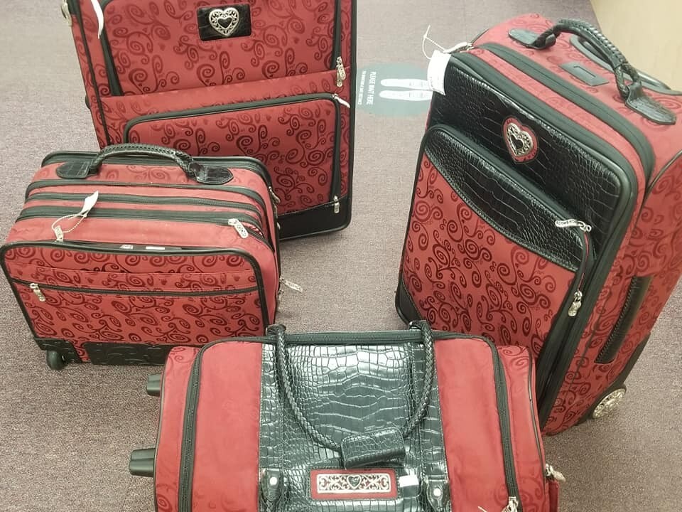 9 Piece Vintage Brighton Luggage Complete Set