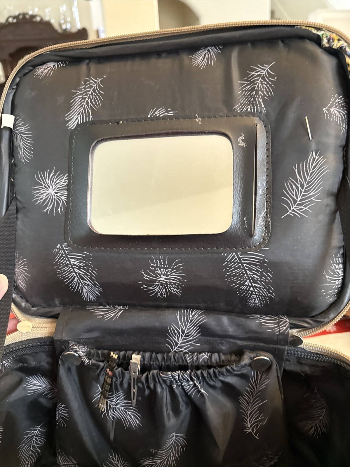 Vintage Horse Makeup Case Vanity Box Equestrian Decor Storage