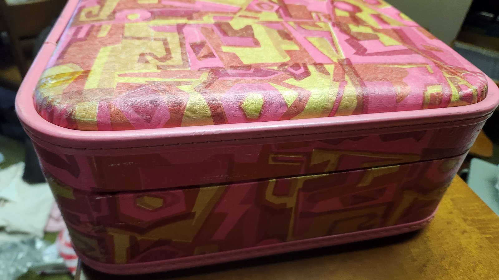 Vintage 1960’s Groovy Luggage Set 2 Suitcases Luggage