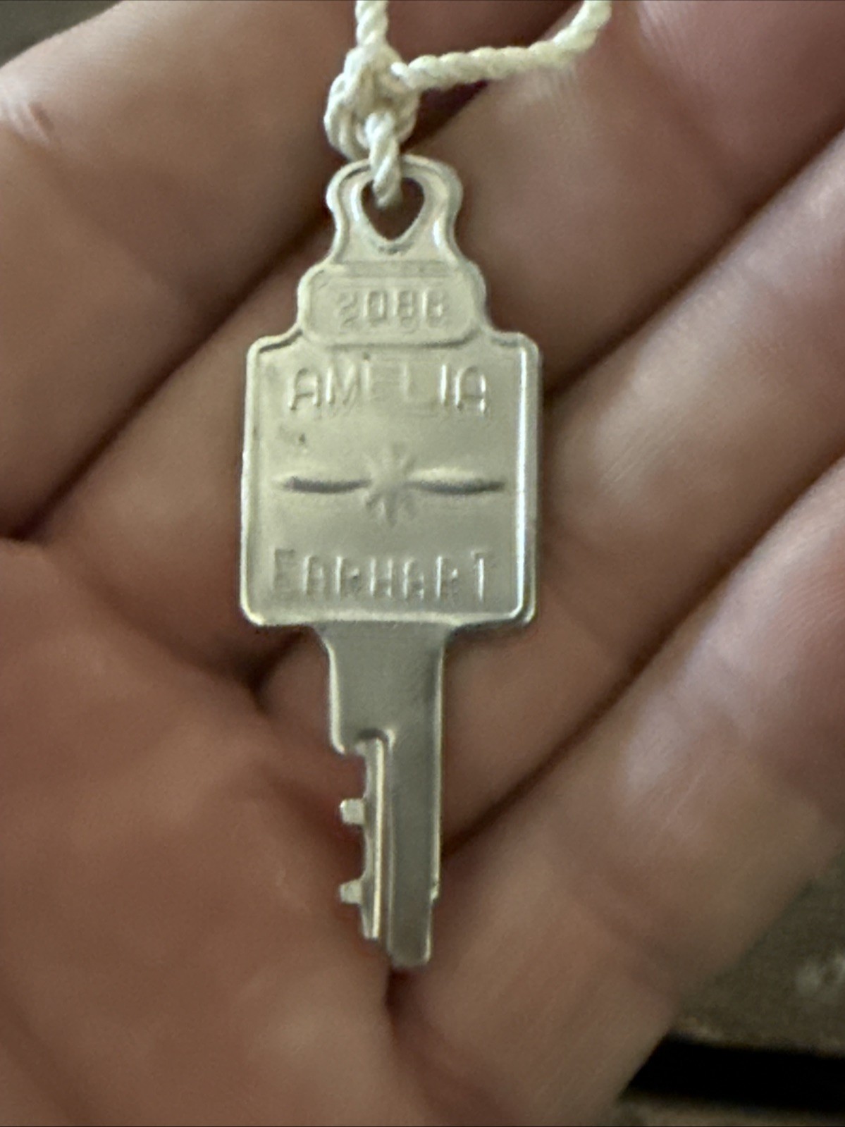 Amelia Earhart Suitcase Luggage Key 2086 Vintage 2 1/8 Inch Single Key