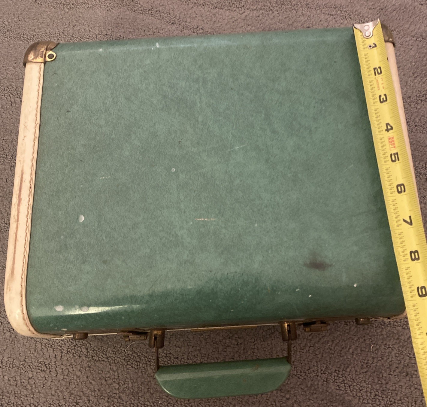 Vintage Samsonite Train Makeup Cosmetics Case Green Mid-Century Modern 1950-60’s
