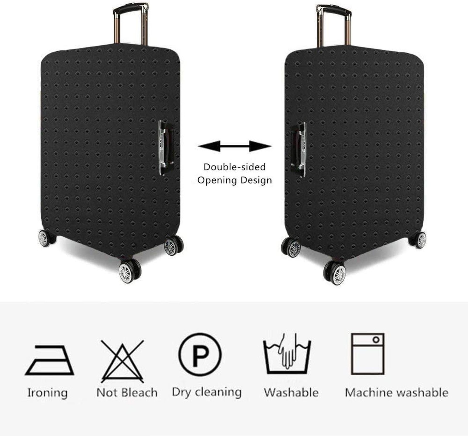 Travel Luggage Cover Protector, Washable Suitcase Protector Anti-scratch Span…