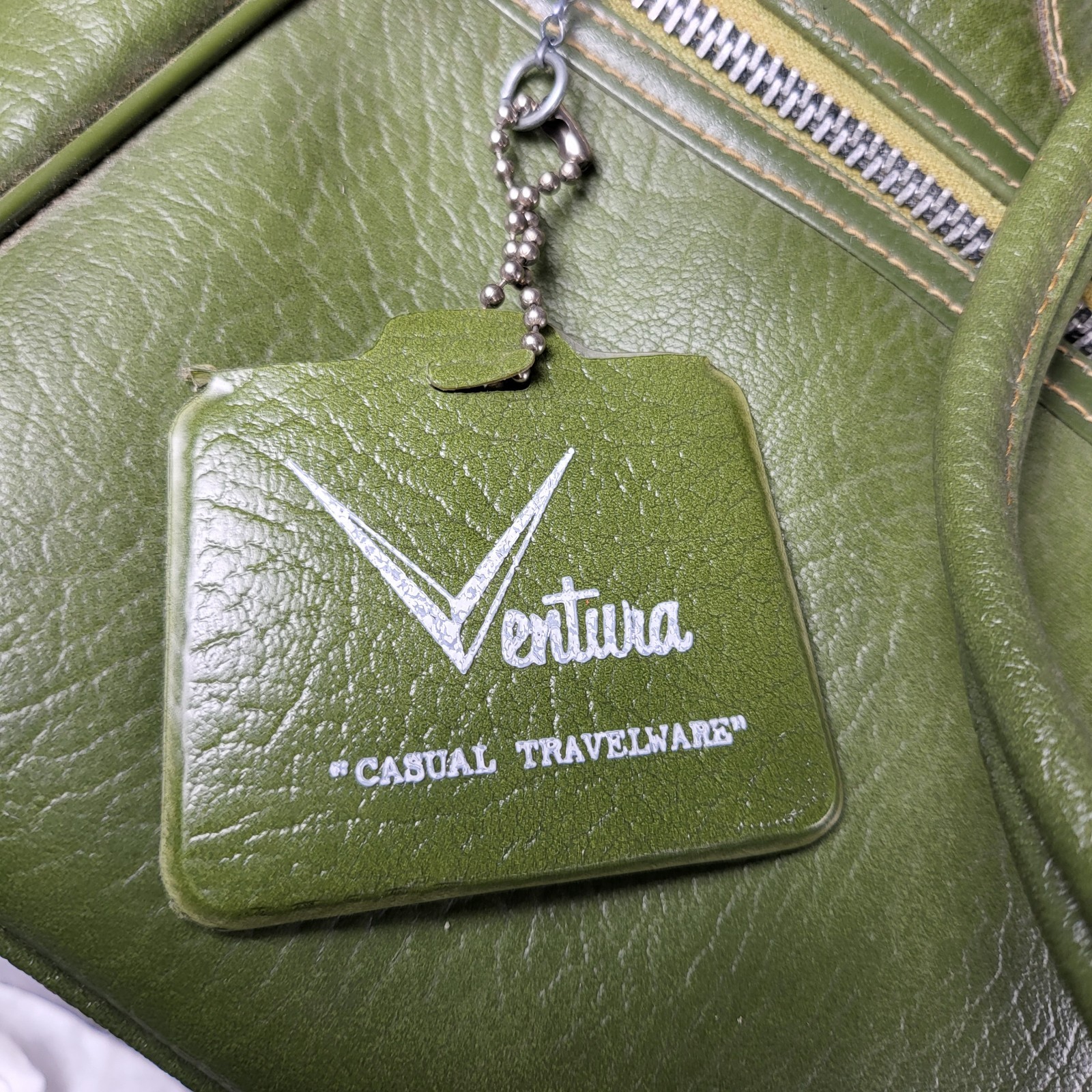 Vintage MCM Ventura Casual Travelware Carry-on Bag Avacado Olive Green Retro