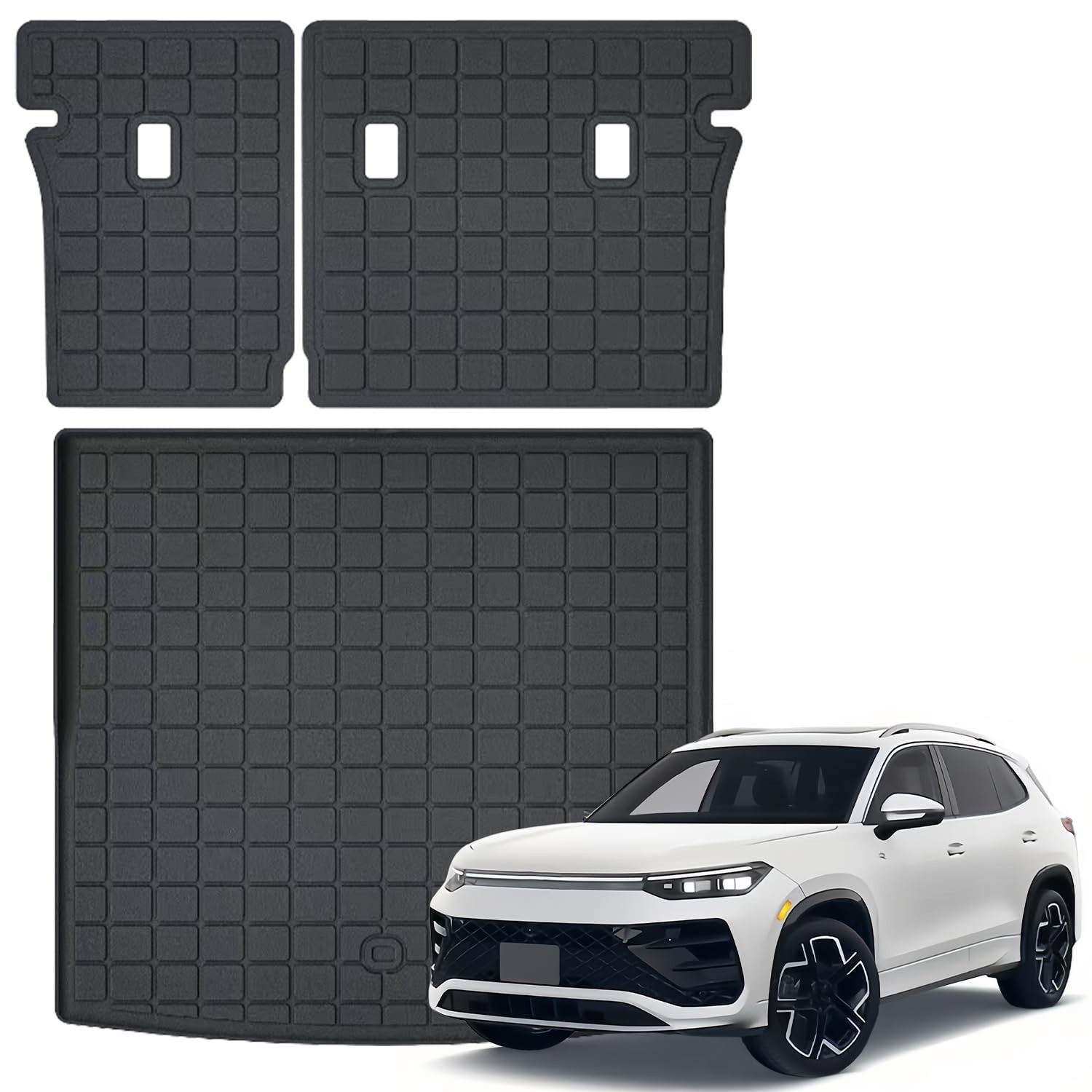 Cargo Liner with Backrest Mats Compatible with Volkswagen Tiguan 2025 2026 5 Sea