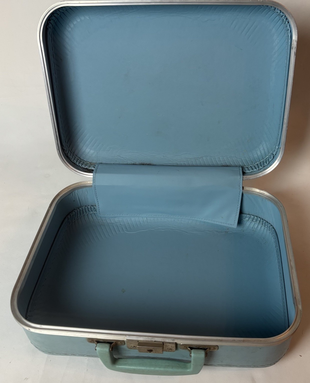 Vintage Lot Of 2 Child’s Boy’s Suitcases Going To Grandmas Blue Nesting