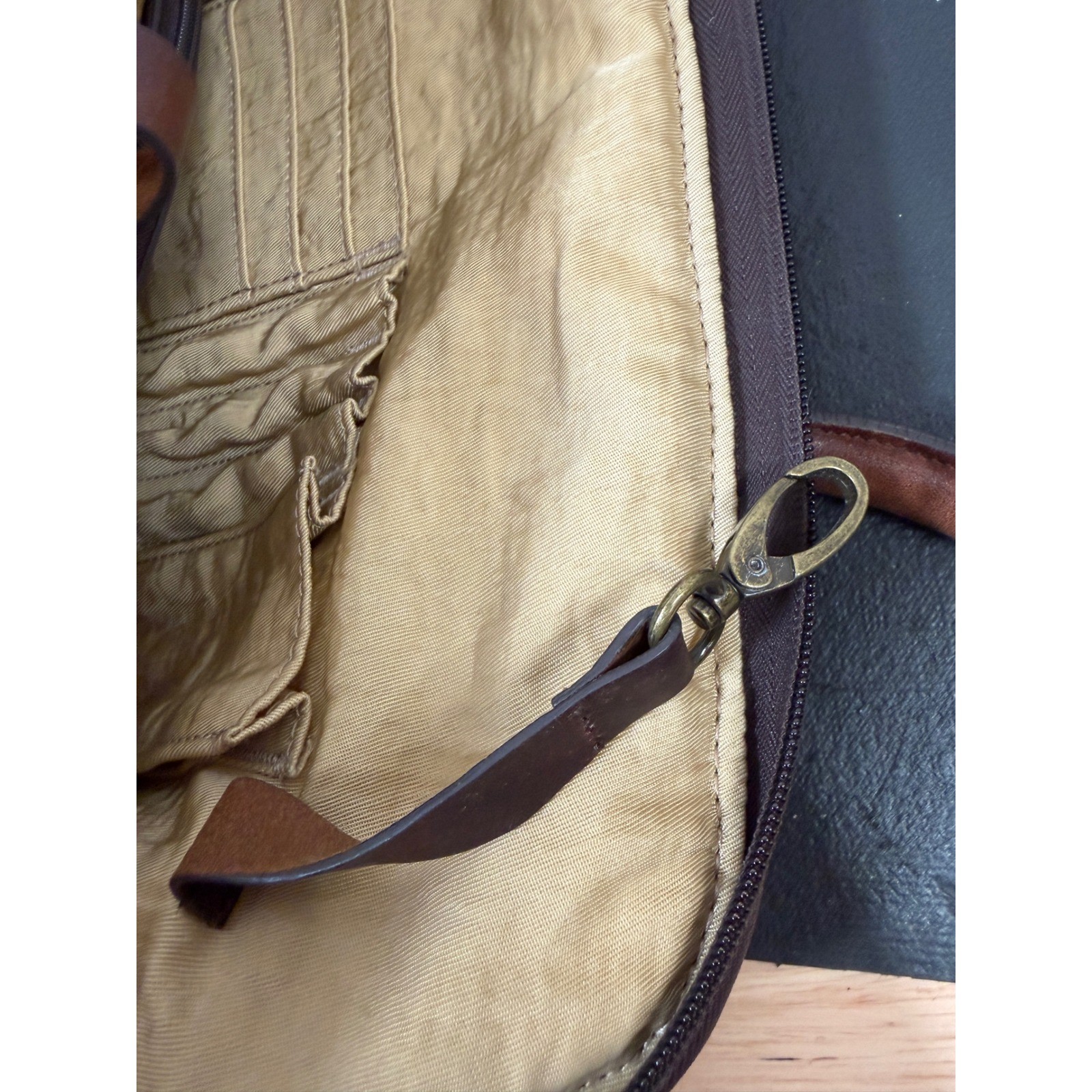 Duluth Trading Co Travel Bag Unisex Large Brown Vintage Canvas Leather Trolley