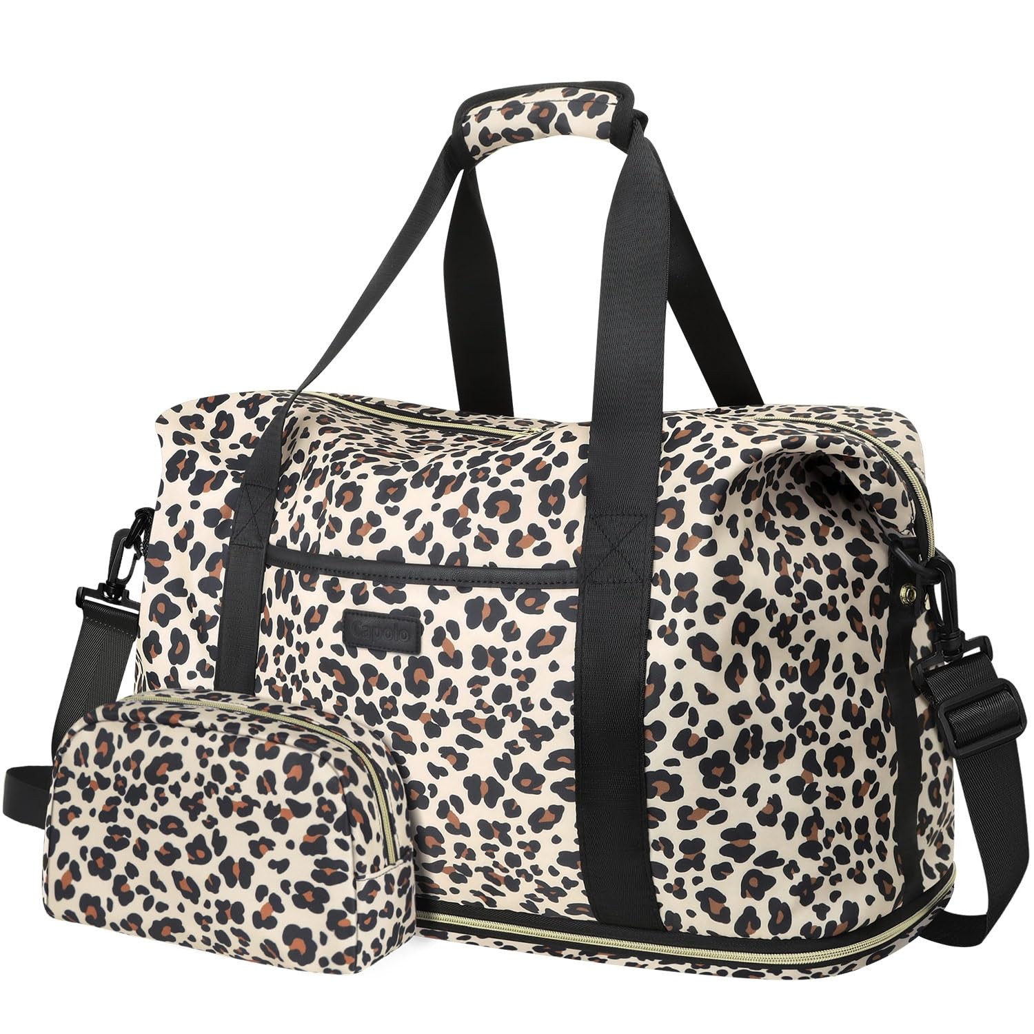 Capolo Expandable Travel Duffle Bag Waterproof Weekender Overnight Bags For