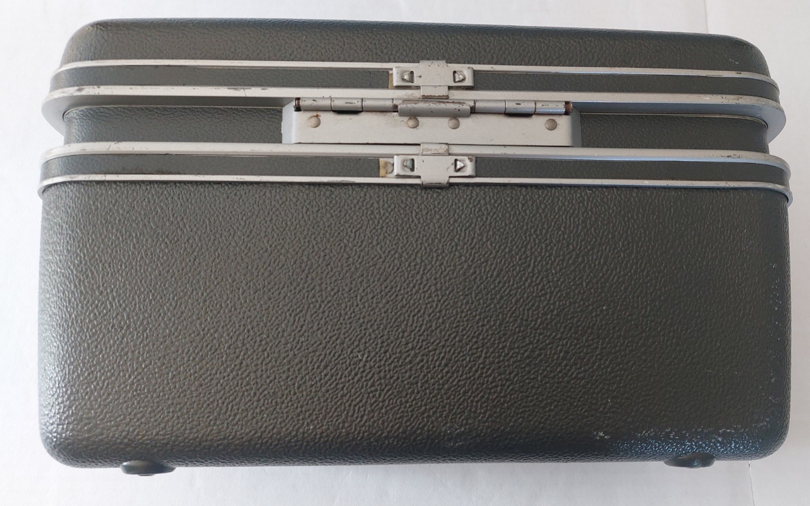 VTG 50s 60s Samsonite Silhouette Shwayder Bros Inc Denver Train Case Oxford Gray