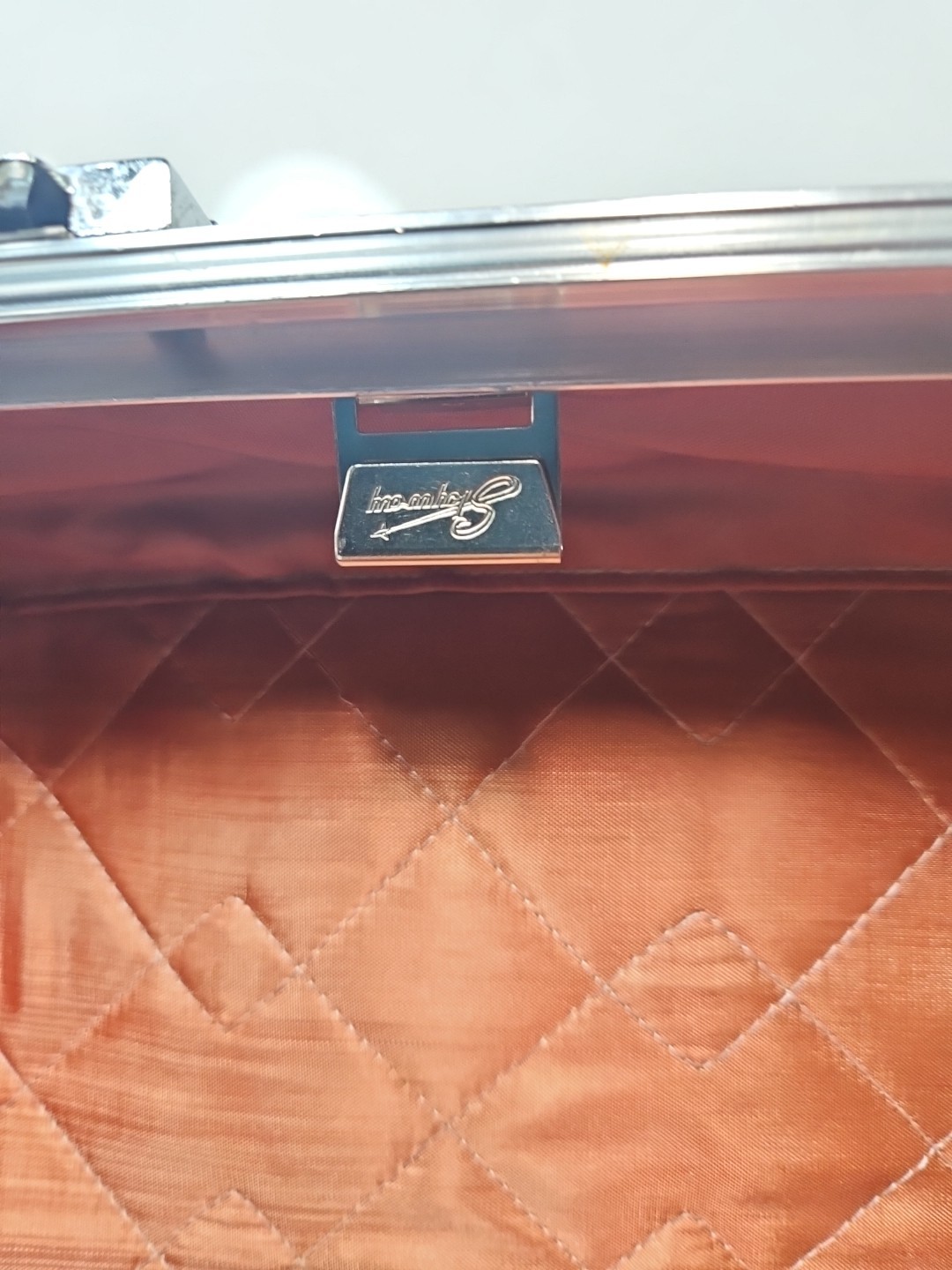Vintage Skyway Luggage Tweed Multi Color Fabric Bag Travel Suitcase
