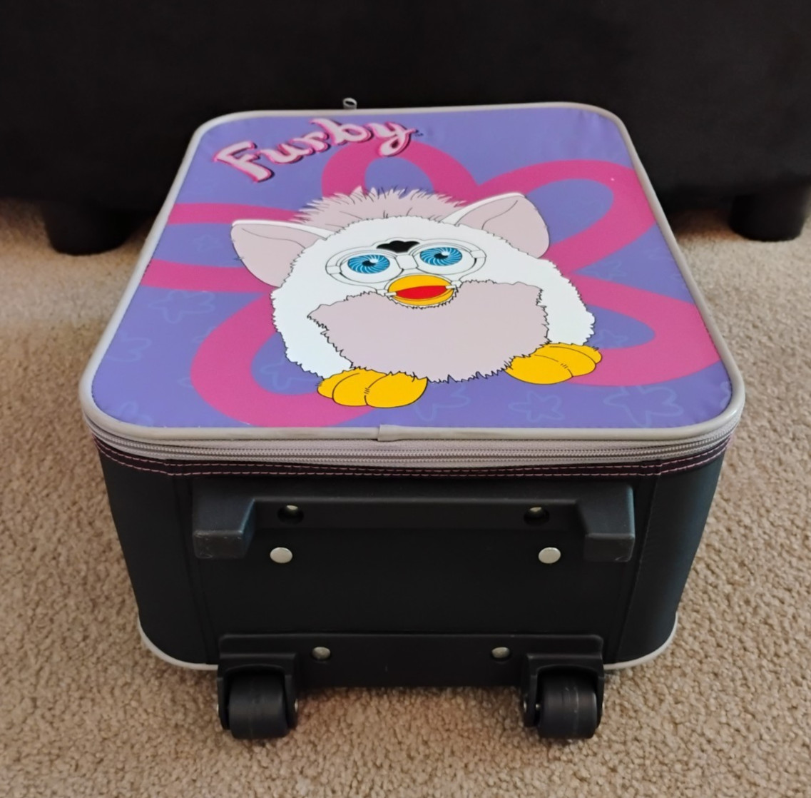 Furby Suitcase Luggage With Wheels Vintage 1999 Tiger Electronics New With Tags