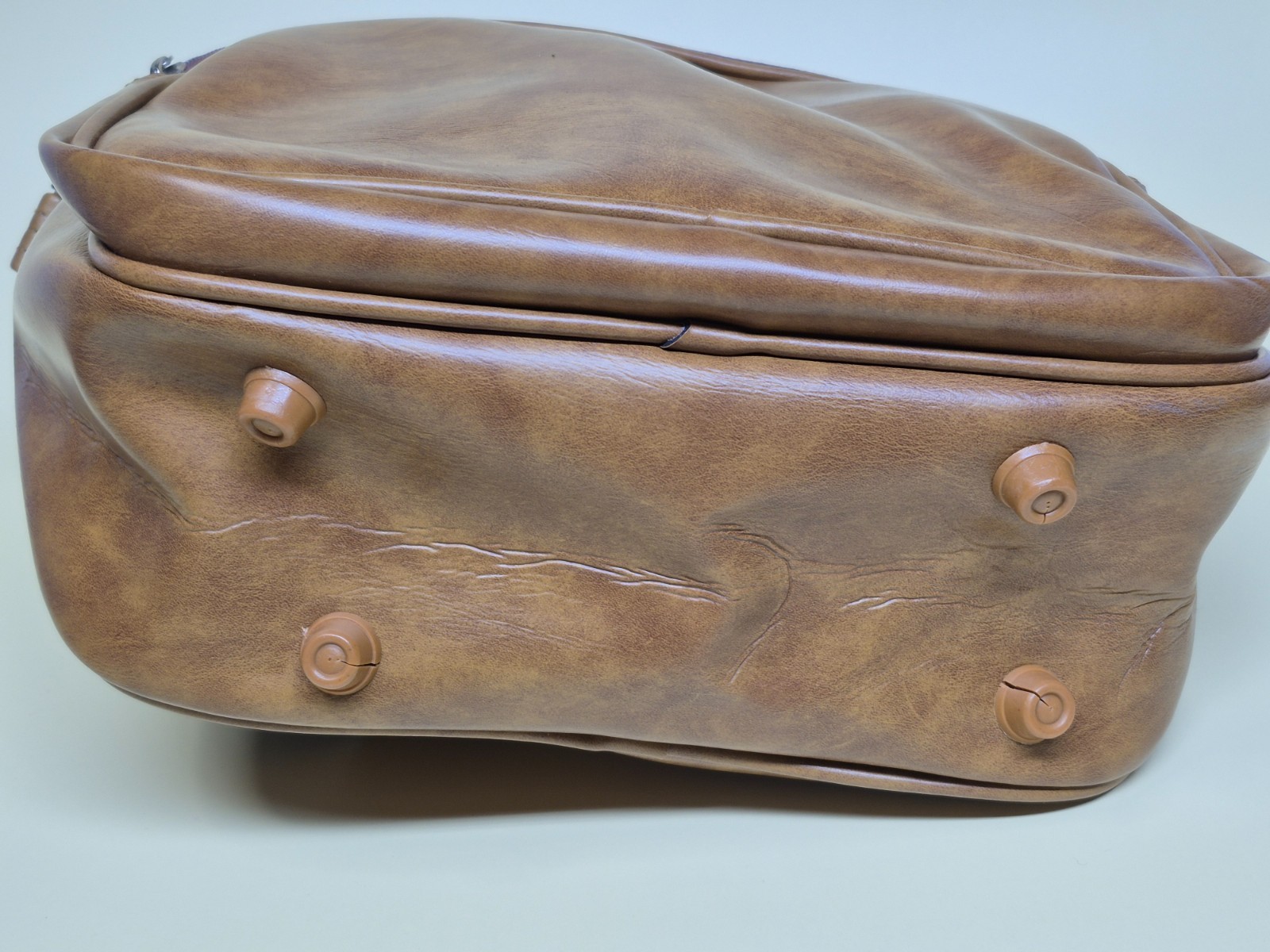 Vintage c.1970 Airways Industry Inc. Leather Carry-On Luggage