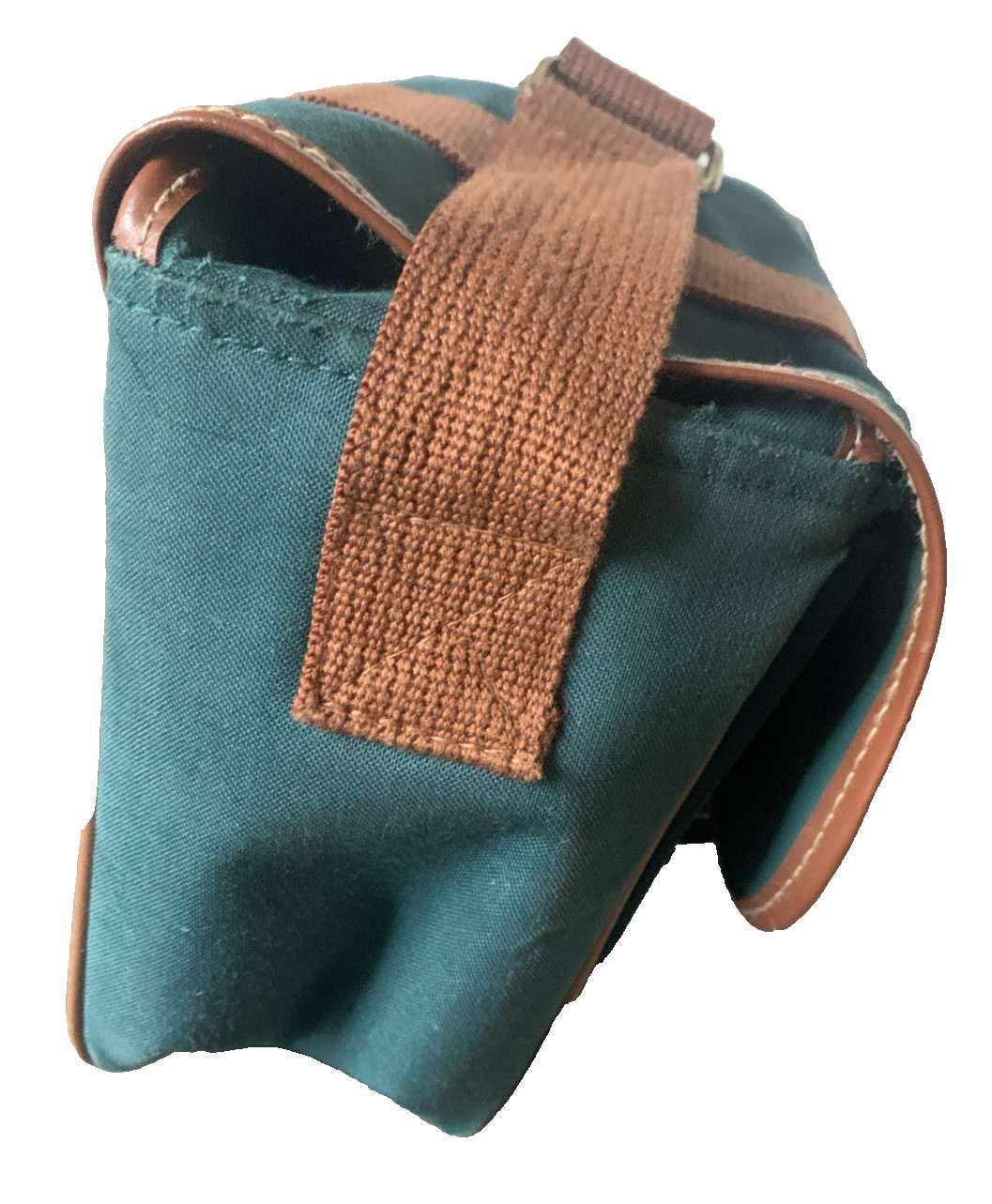 Ralph Lauren Polo Lightweight Green Canvas Shoulder Tote Carry On Bag- Cracking