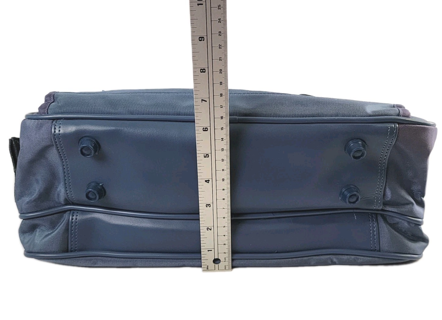 VTG Amelia Earhart AEL Laptop Bag Blue Nylon Briefcase Travel Carry On EUC