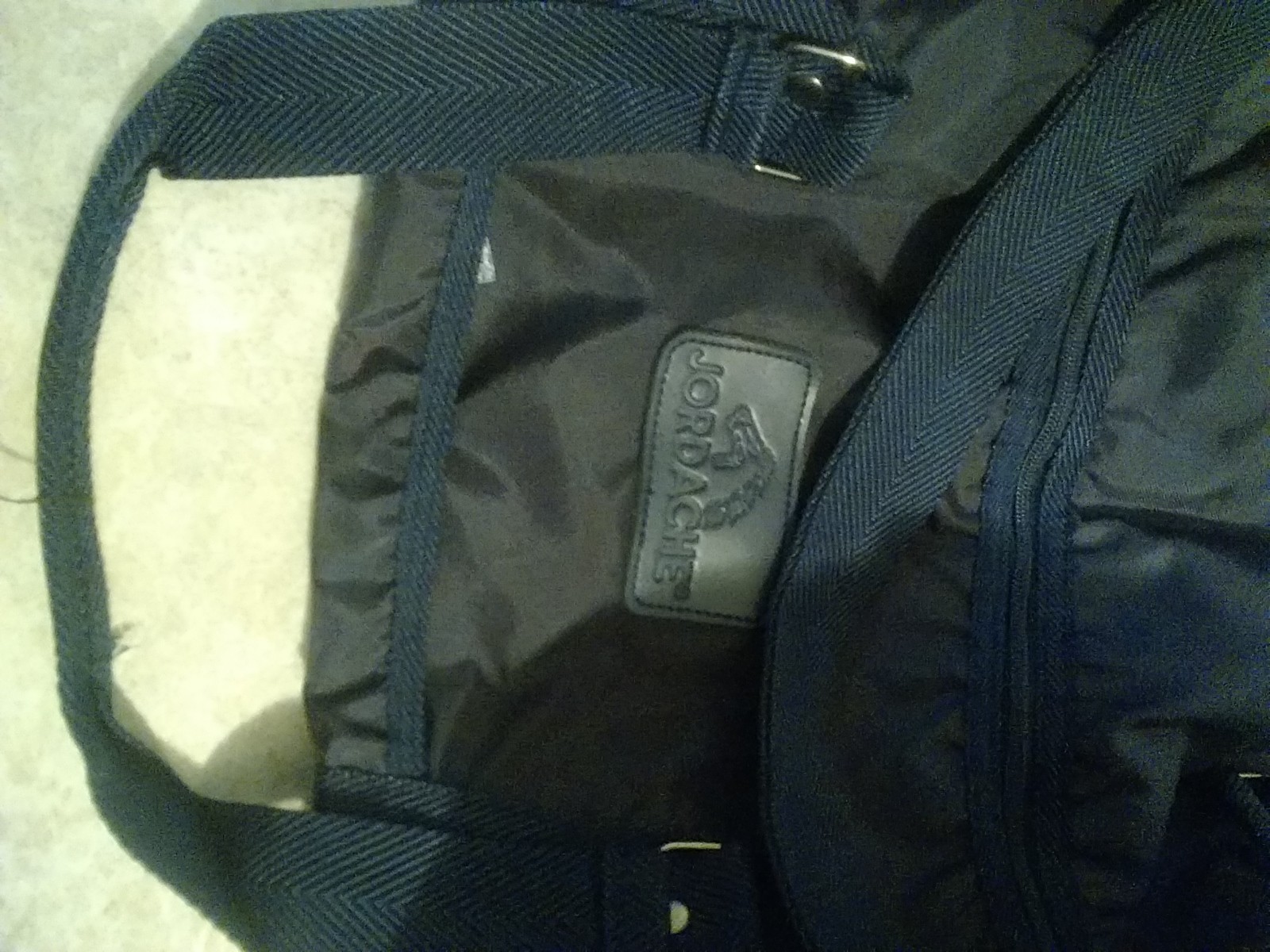 Vintage Jordache Small Duffel Weekender Bag Dark Purple Retro 80s/90s