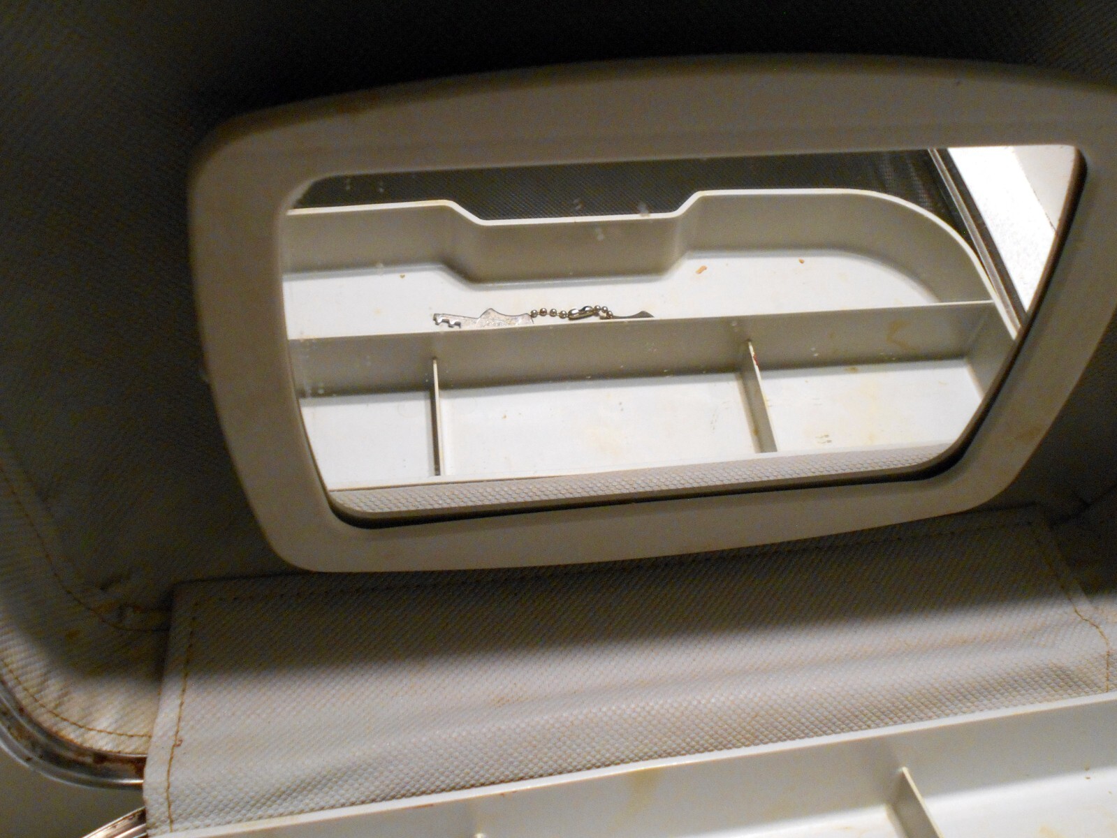 VTG American Tourister Train Cosmetic Case Luggage W/ Tray Silver BLue Color