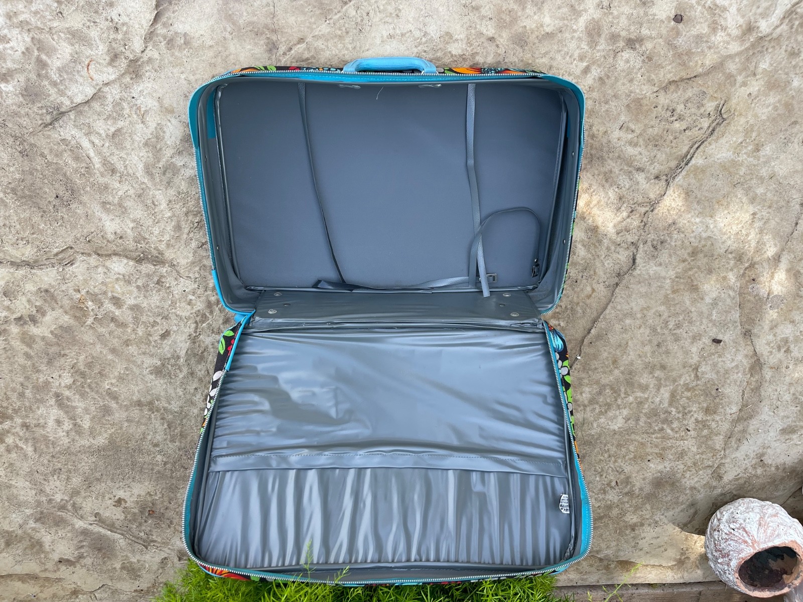 60s Vintage Retro Suitcase Floral Flowers Bantam Travelware