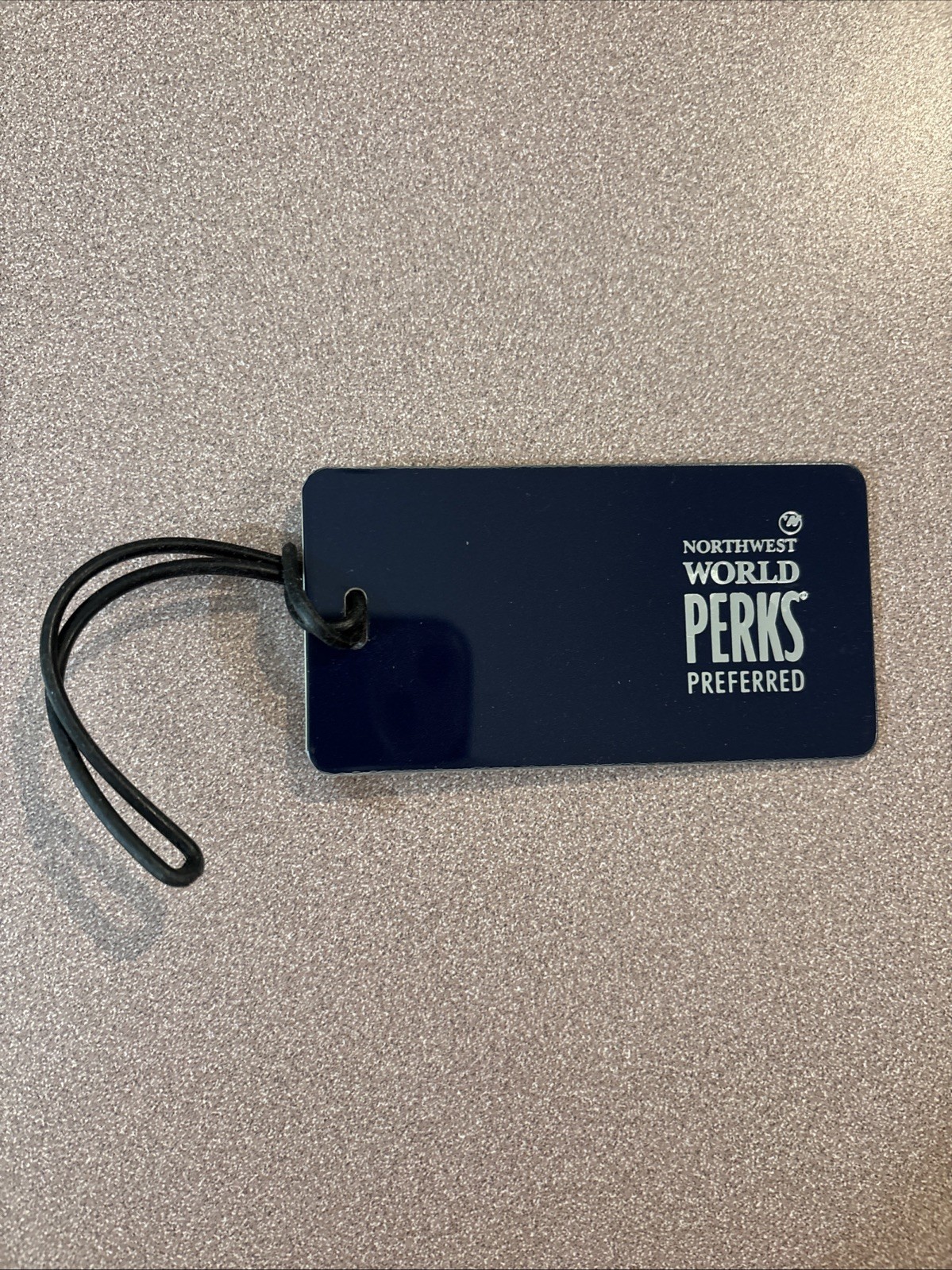Rare Vintage Northwest Airline World Perks Travel Luggage Tag