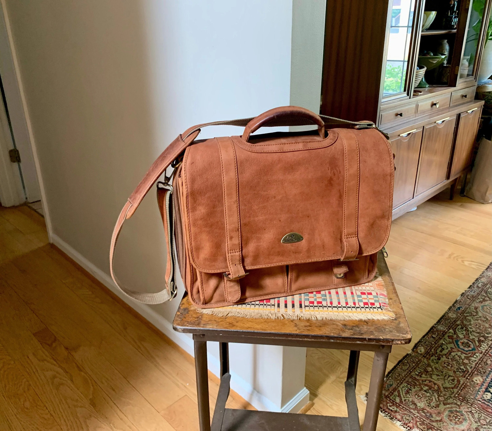 Samsonite Leather Soft Briefcase | Vtg Samsonite Leather Computer Bag
