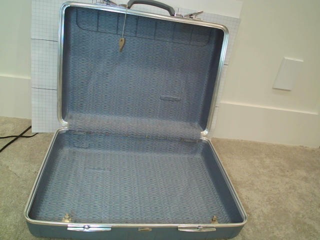 Starflite Hard-Sided Vintage Suitcase (Blue)