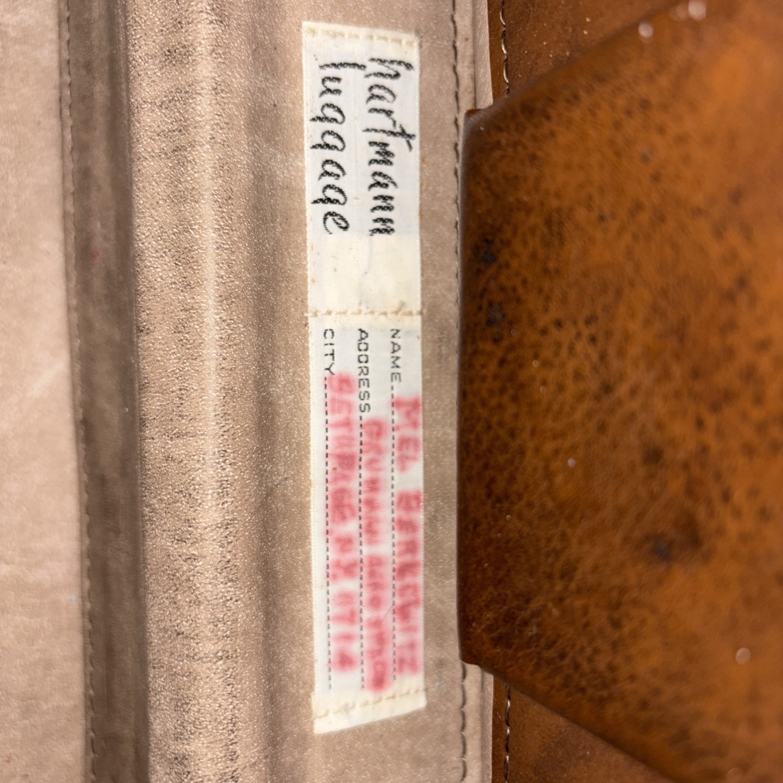 1920s Hartman Luggage Tweed And Leather Briefcase