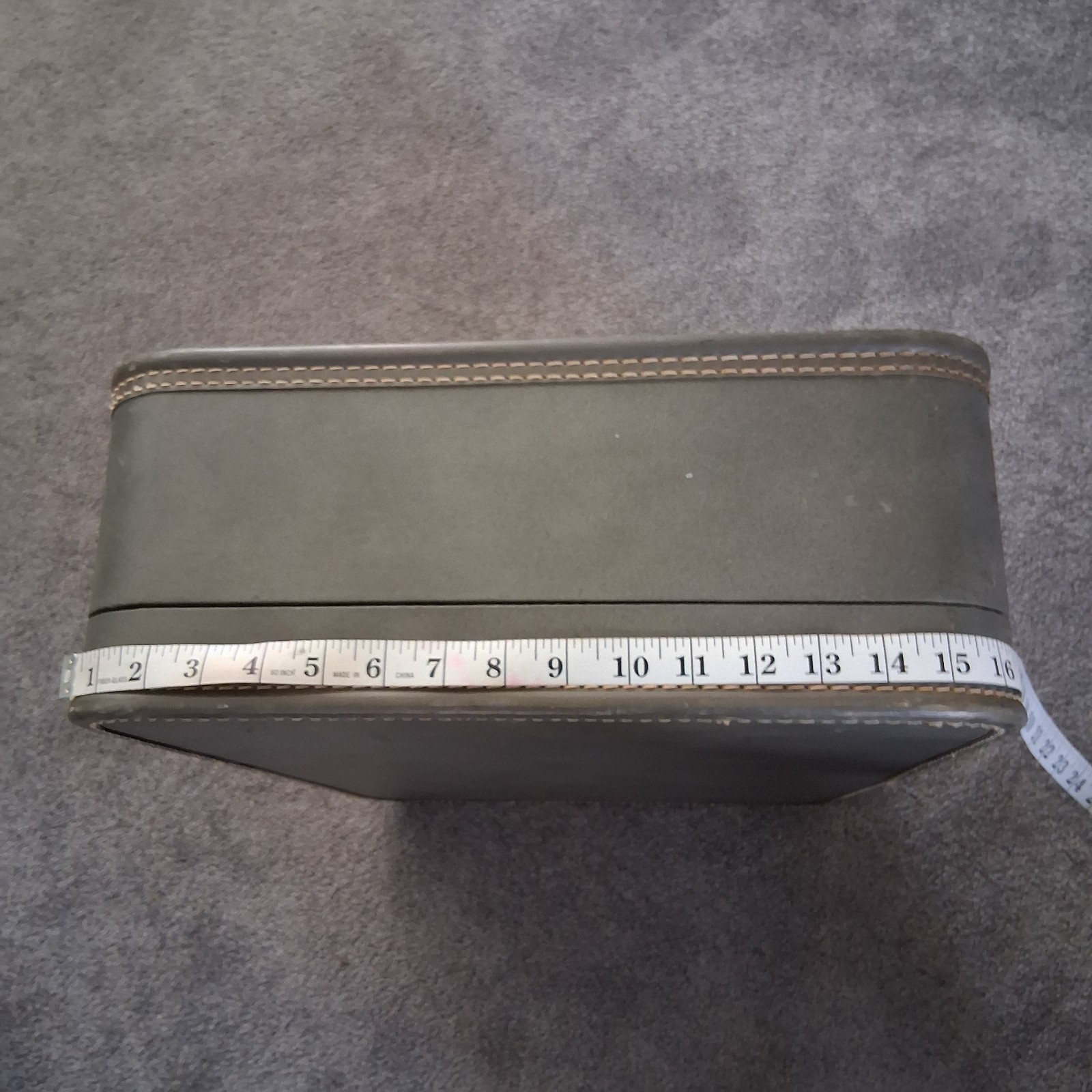 Vintage 1950s US Trunk CO Hardside Travel Suitcase Lined w Logo Accent