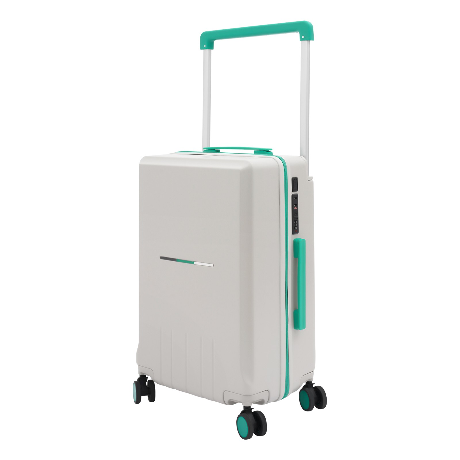 24″ Suitcase Suitcase with Wheels Wide Handle Luggage with TSA Lock