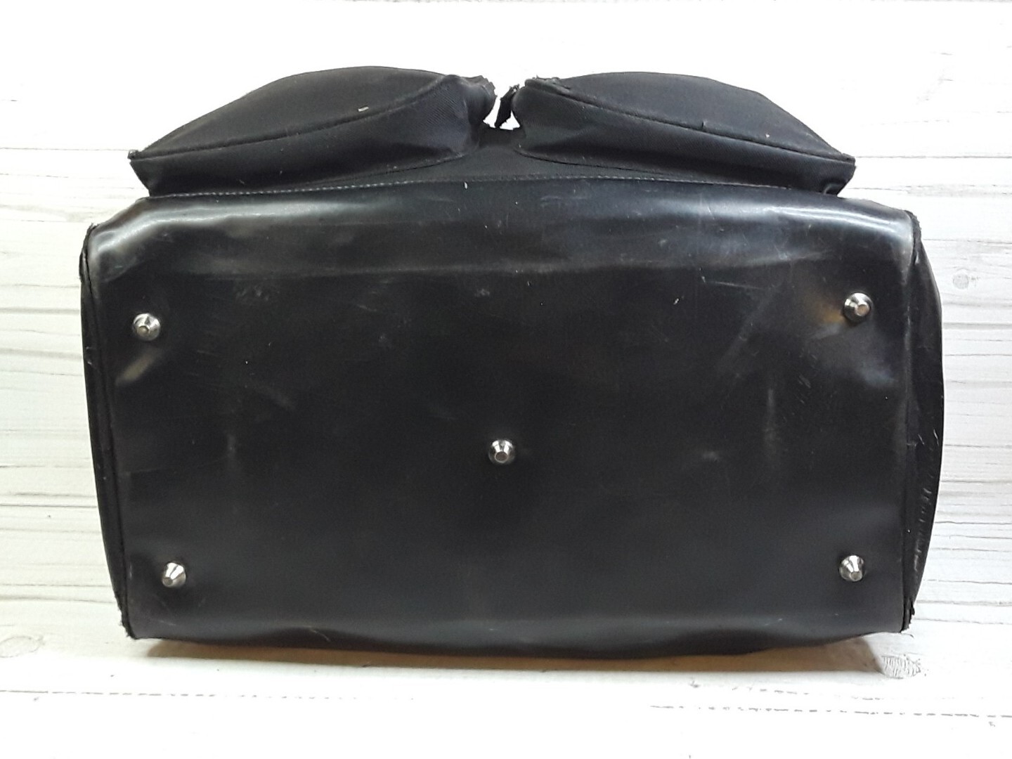Vintage Calvin Klein Black Travel Weekend Carry on Duffle Bag Cosmetics Fragranc