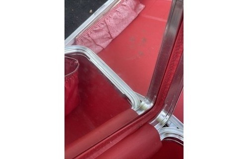 Sears Forecast Luggage 4 Piece Set w/ Train Case & Original Key 1970s Red