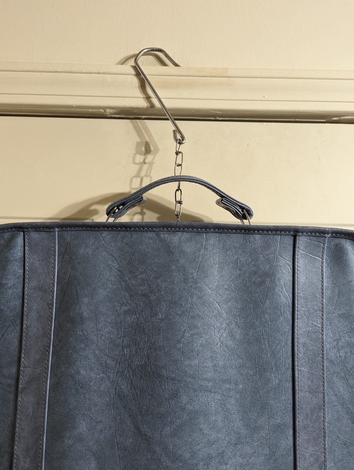 American Tourister Garment Bag Marbled Blue With Original Hangers VINTAGE RARE!!